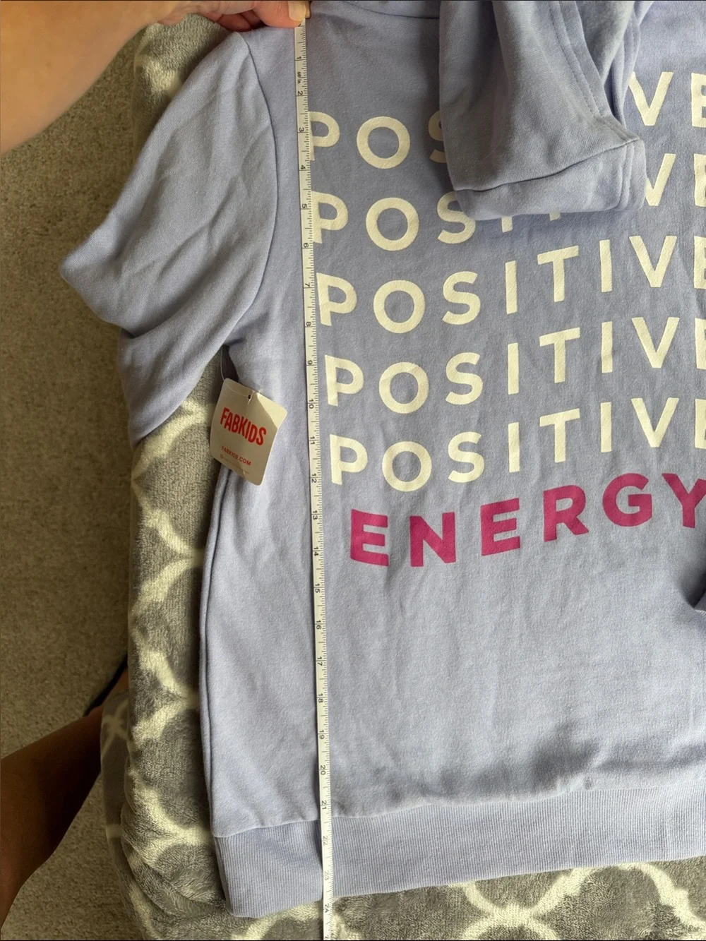 Lilac Hoodie with Pink Smiley Graphic